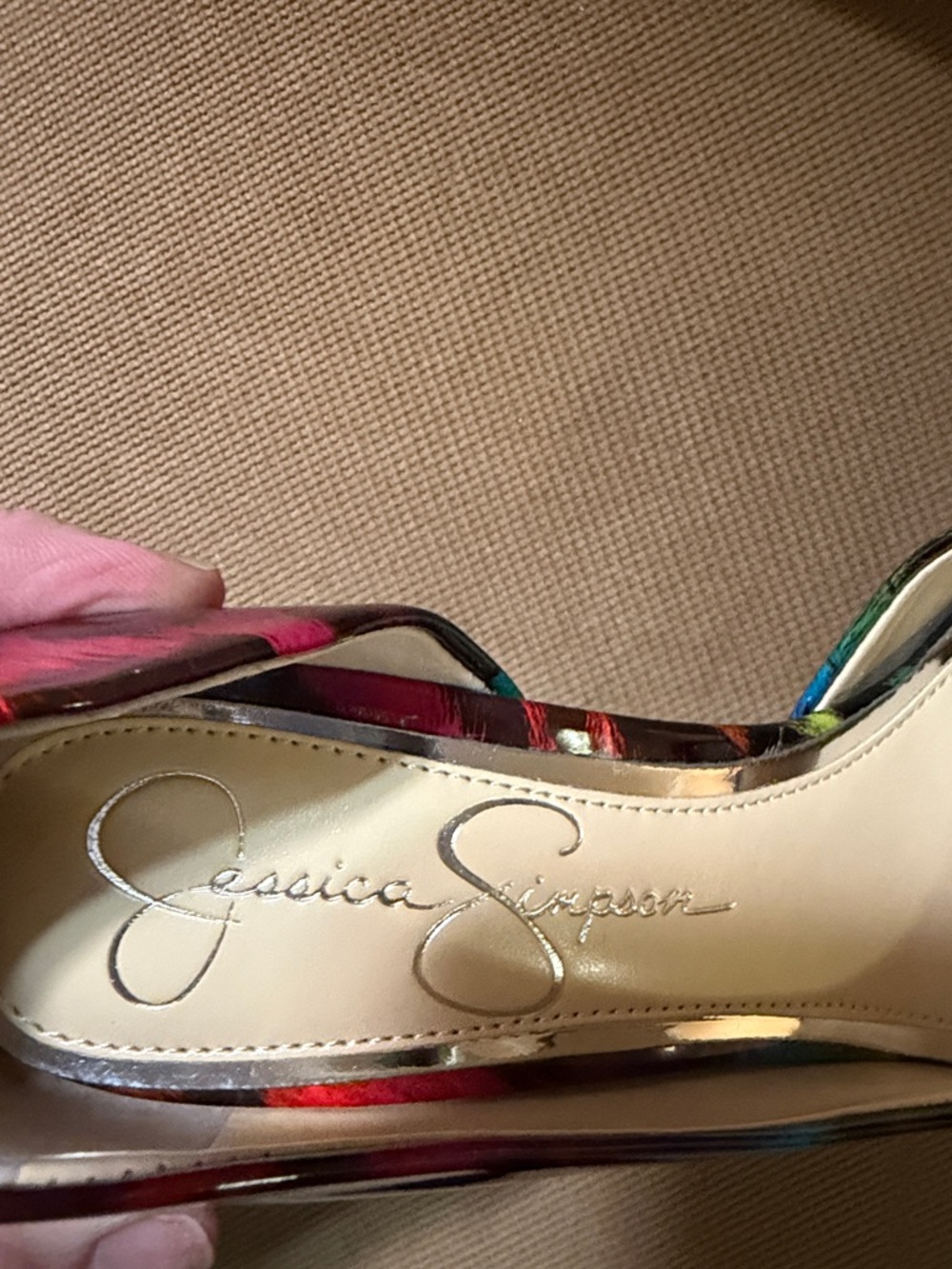 NWOT Jessica Simpson Multicolor Leopard-Print Pointed-Toe Stilettos - Picture 7 of 9